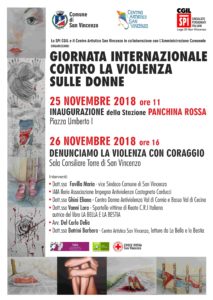 Giornata internazionale contro la violenza sulle donne, inaugurazione a San Vincenzo della stazione “Panchina Rossa”