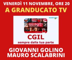 VENERDÌ 11 NOVEMBRE, ORE 20: A GRANDUCATO TV GIOVANNI GOLINO E MAURO SCALABRINI