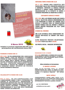 8 Marzo, Festa della Donna: le iniziative organizzate dallo Spi-Cgil provincia di Livorno e dal Coordinamento donne Cgil