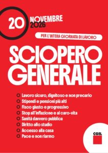 20 NOVEMBRE 2026 SCIOPERO GENERALE PER L’INTERA GIORNATA DI LAVORO item-thumbnail